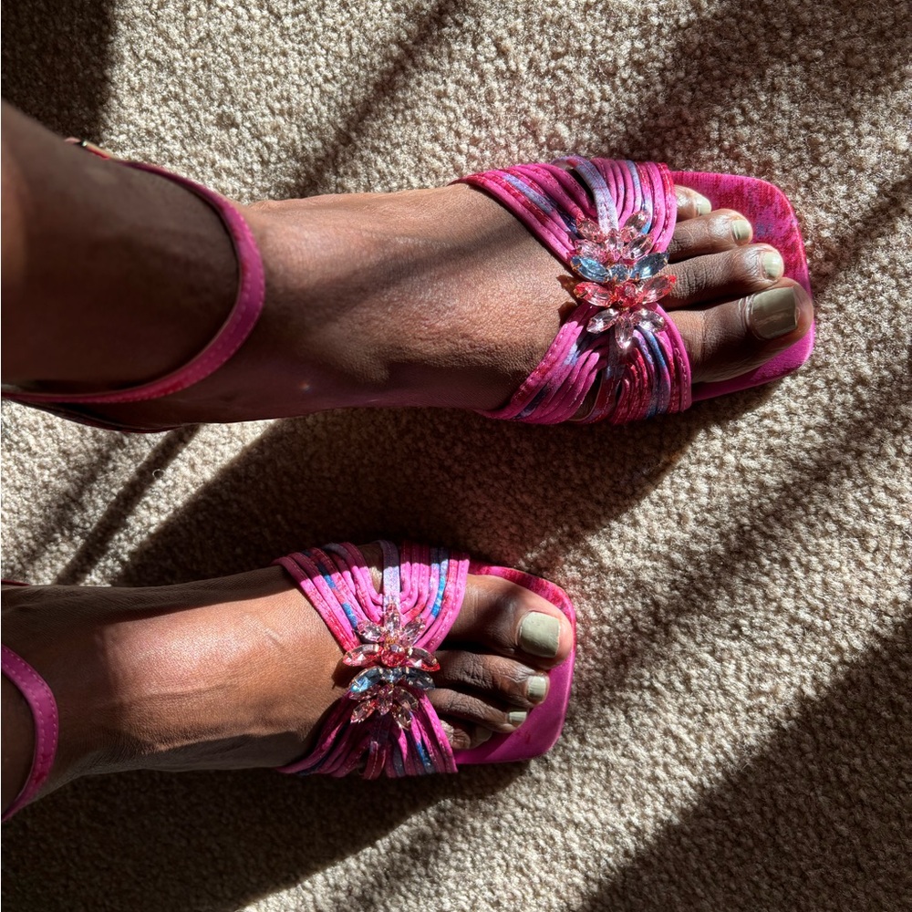Jessica Simpson Vibrant Pink Sandals